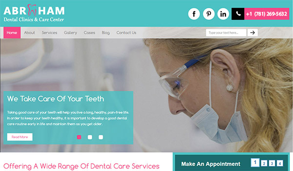 Technical case study for Abraham Dental